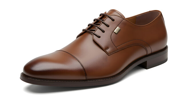 Sapato social masculino em couro marrom