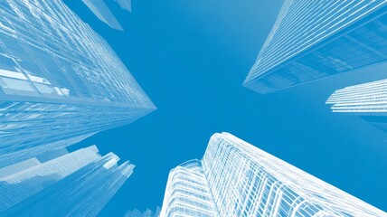 Blue gradient diagonal rectangle abstract background for business presentation, corporate design, digital marketing template, modern technology, and professional branding concept