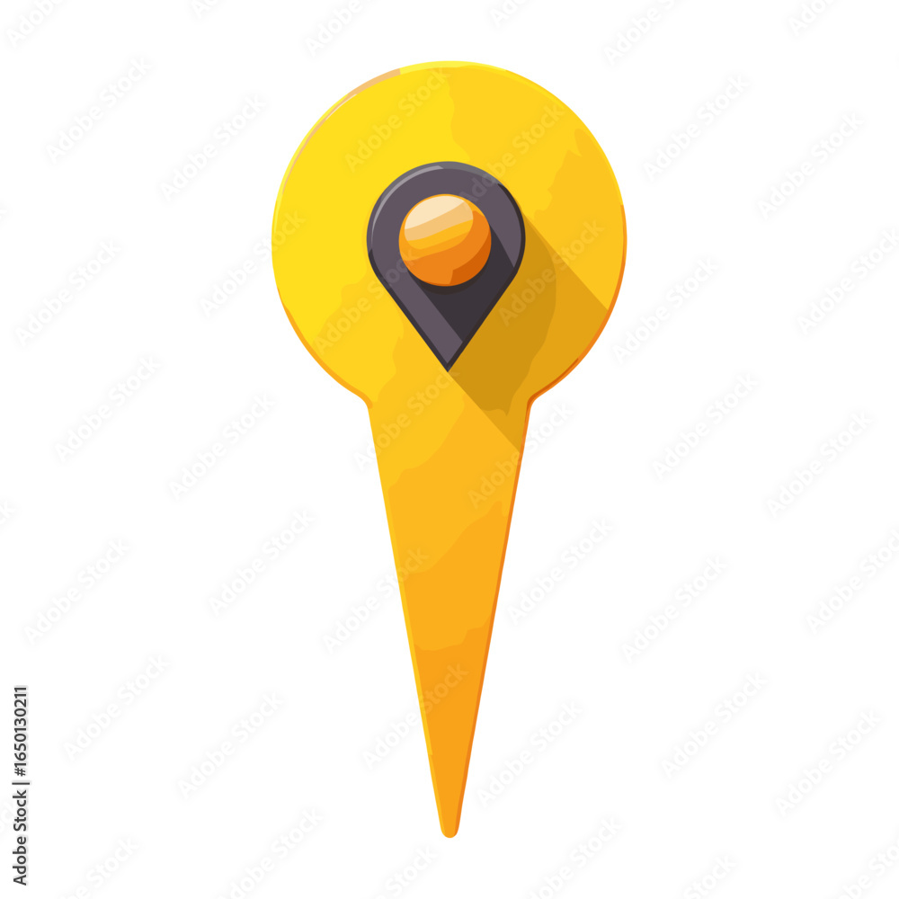 Poster map marker pointer icon location symbol pin vector