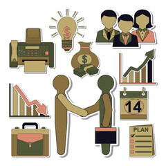 business clip art set
