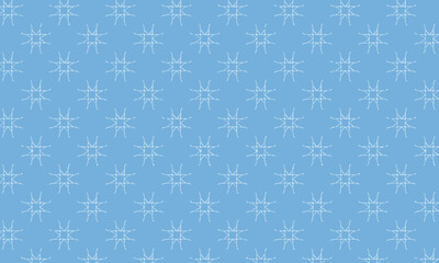 Seamless Subtle Geometric Star and Hash Pattern on a Light Blue Background