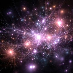 Naklejka premium Colorful cosmic explosion