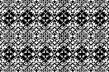 Ethnic seamless patterns with simple shapes. Tribal and ethnic fabrics. African, American, Mexican, Indian styles. Simple geometric pattern elements are best used in design, textile printing.