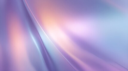 Abstract Smooth Flowing Gradient Background with Iridescent Pastel Purple, Pink, and Blue Colors