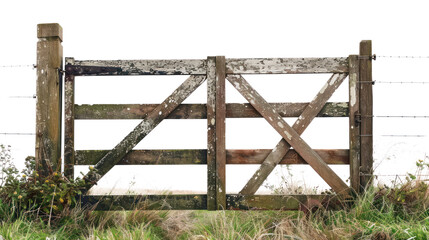 Farm Gate isolate on transparency background