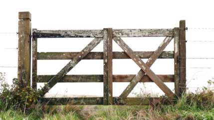 Farm Gate isolate on transparency background