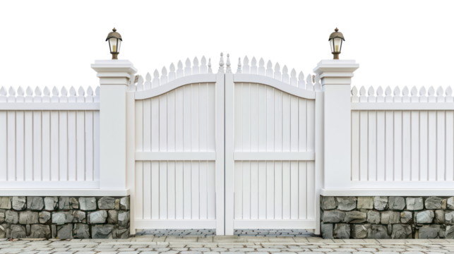 Garden Gate isolate on transparency background