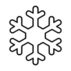 Obraz premium Minimalist snowflake winter design vector