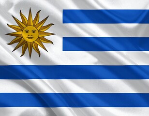 Fototapeta premium Flag of Uruguay