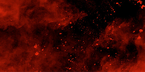 Abstract black and red fantasy watercolor background abstract fire flame grunge texture background .Old vintage grunge pattern distressed bright red paper .decorative pattern background  © Husni