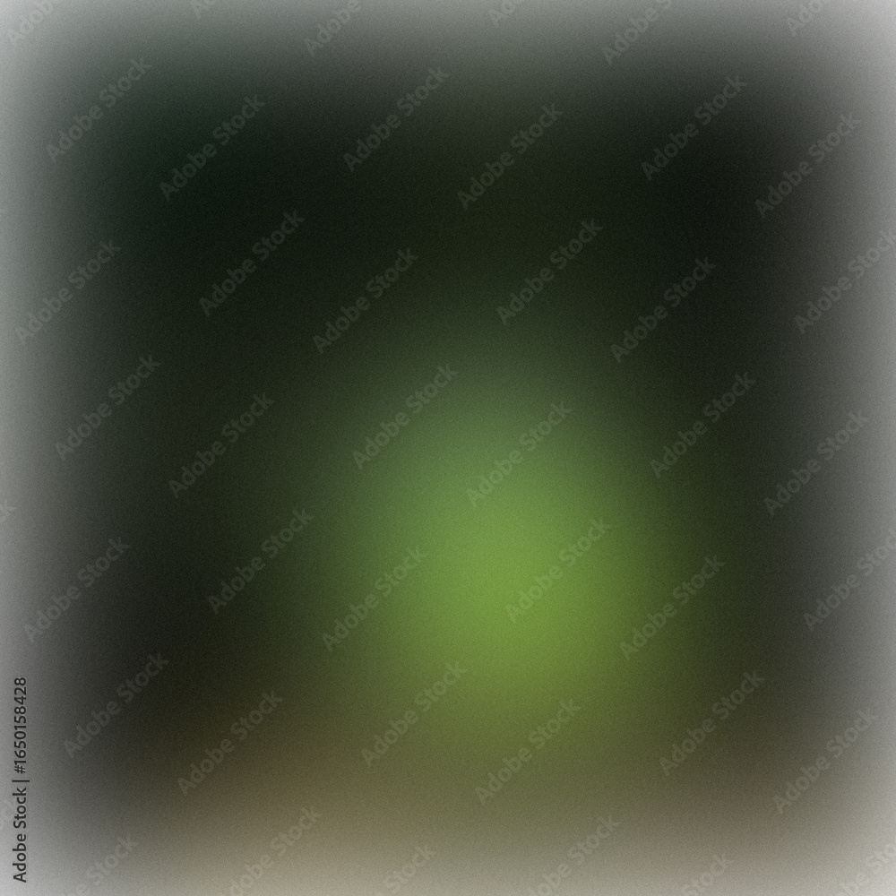 Poster abstract depiction of a faded emerald forest with dim, unclear boundaries, creating an enigmatic and
