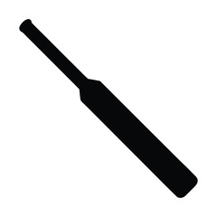 a black and white silhouette of a baseball bat