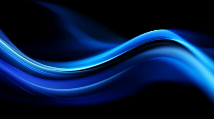 Naklejka premium 青のカーブの抽象的な背景
