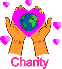 Illustration of Upturned Hands with Heart and Globe Symbol of International Charity,charity,
symbol,
care,
help,
international,
vector,
concept,
illustration,
health,
awareness,
world,
hand,
backgroun