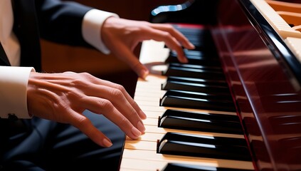 Obraz premium playing the piano