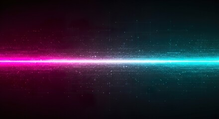 Obraz premium Vibrant Light Stream A Fusion of Magenta and Cyan Energy