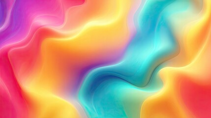 Abstract vibrant wavy color blend