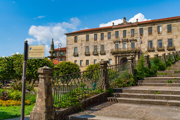 Fototapeta premium Convento de San Francisco (Convent and church of Saint Francis) in Pontevedra, Spain