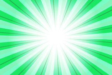 Obraz premium Spotify Green Abstract Sunlight Background. Glow Effect Sunburst Background for Presentation, Banner, Poster, Flyer, Sales. Pop Art Template for Summer and Spring. Rays Vector Theme.