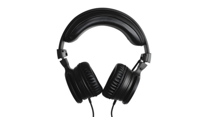 Experience pure sound with these sleek black headphones perfect for music lovers and audio professionals