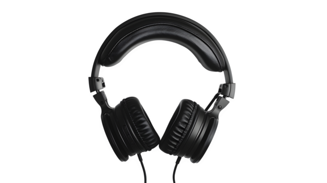 Experience pure sound with these sleek black headphones perfect for music lovers and audio professionals