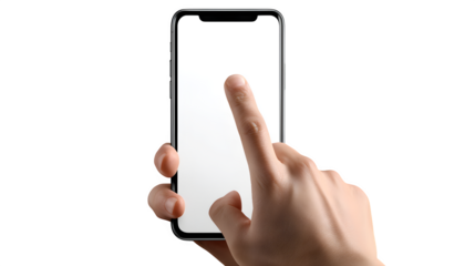 Tap into modern connectivity with a sleek smartphone and intuitive touch, perfect for app demos and UI showcases