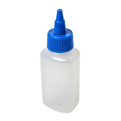 Small Plastic Bottle with Blue Cap