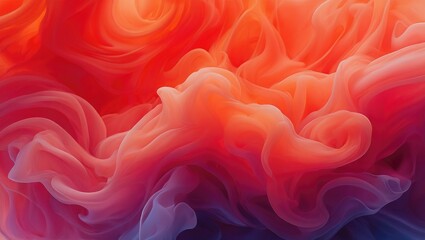 Fototapeta premium Swirling Red and Orange Smoke Abstract Background color
