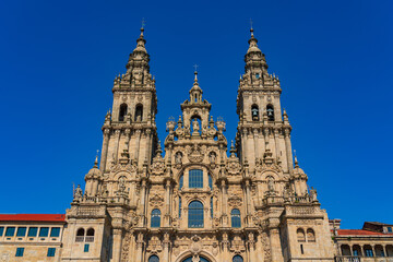 Obraz premium Santiago de Compostela Cathedral Basilica in Galicia, Spain