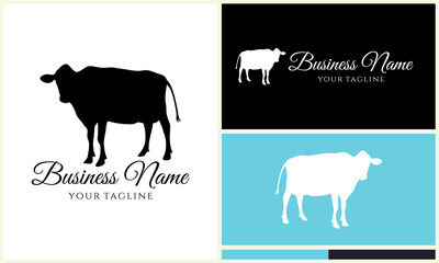 Cow Logo Design Variations. (14)