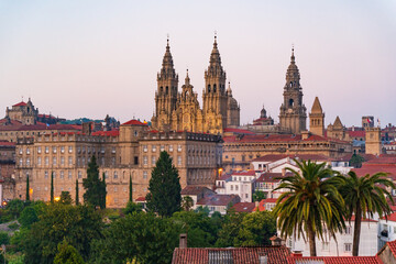 Fototapeta premium Santiago de Compostela Cathedral Basilica in Galicia, Spain