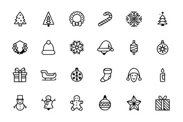 Abstract White Shapes on Black Background