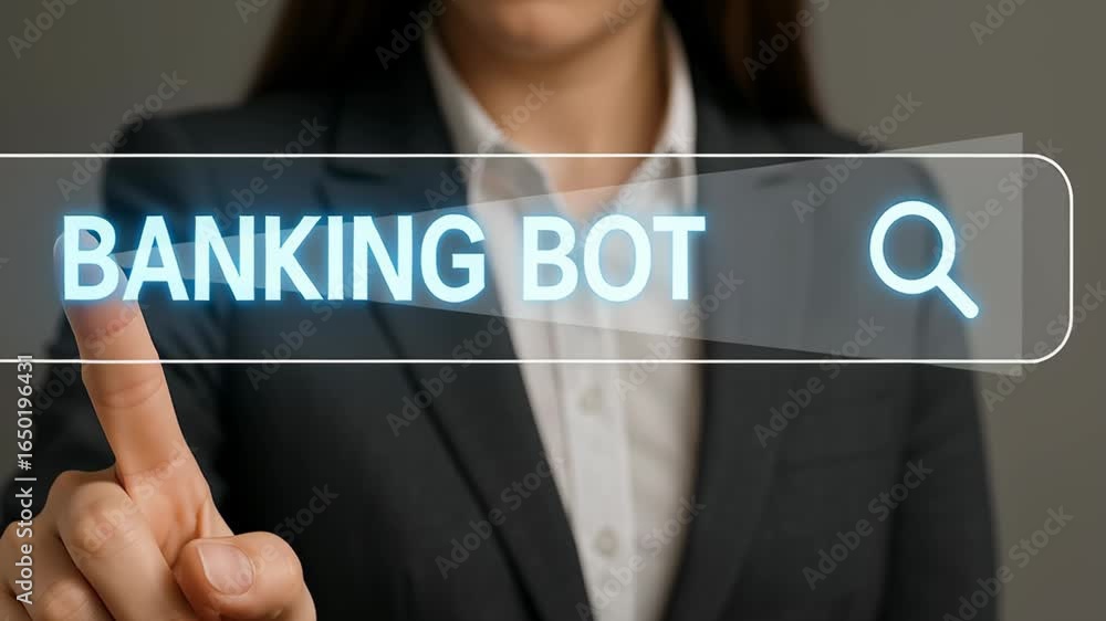 Poster ai banking bot automatic system technology for task handling improving efficiency and user experienc