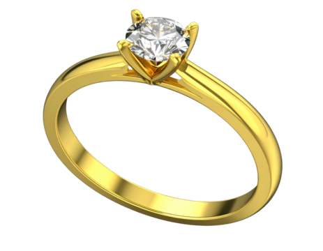 golden ring with diamonds