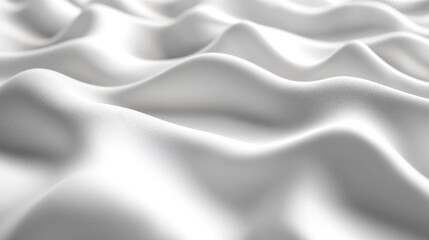 Abstract close-up of rippled white fabric