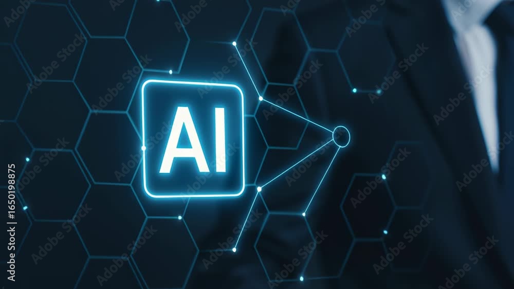 Poster artificial intelligence system for automatic task management using advanced technology modern busine