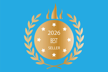 BESTSELLER label, seal, sign