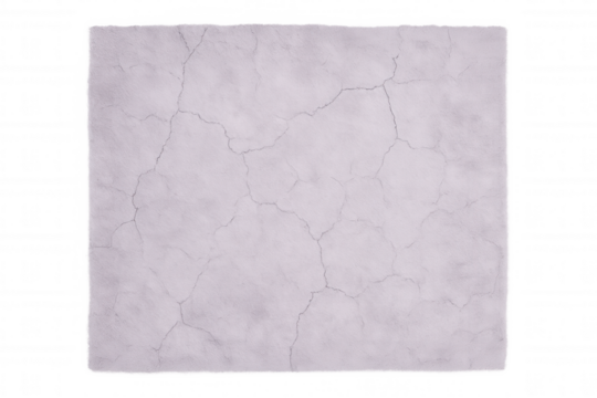 Close-up of cracked light purple surface, isolated on transparent background, ideal for texture overlays or design elements