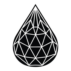 An abstract geometric star shape design element for a futuristic decoration