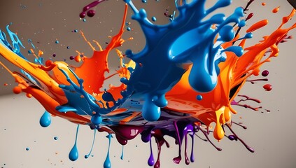 abstract colorful splashes background