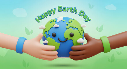 Happy Earth Day Celebrating Our Planet Together