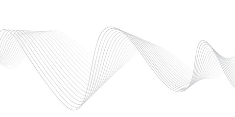 Abstract Geometric Background with Elegant Thin Wavy Lines, Optical Illusion Effect, Minimalist Striped Pattern for Digital Artwork, Presentation Slides, and Posters