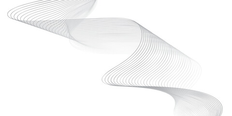 Fototapeta premium Sophisticated Abstract Background with Thin Wavy Lines, Optical Illusion Striped Geometric Design, Minimalist Style for Digital Media, Posters, and Creative Projects