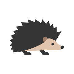 Cute hedgehog illustration friendly forest animal cartoon prickly mammal vector graphic
