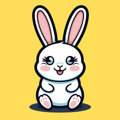 vector illustration of a rabbit