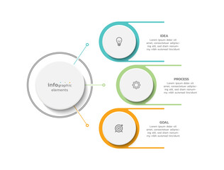 Vector infographic business template colorful design