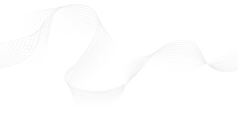 Modern Abstract Background with Flowing Thin Wavy Lines, Optical Illusion Striped Design, Minimalist Geometric Style for Digital and Print Creations