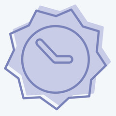 Icon Peak Sun Hours. related to Spf and Sun symbol. two tone style. design editable