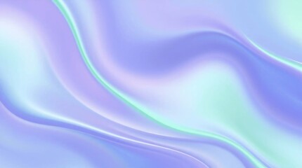 Fototapeta premium Soft purple and blue flowing liquid waves create a smooth texture for a vibrant abstract background design.