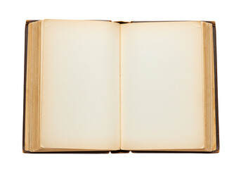Naklejka premium Open book with blank pages for writing or sketching background